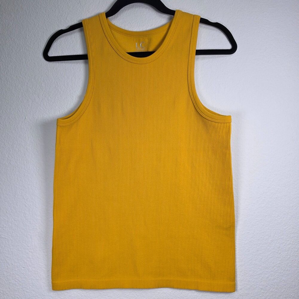 LC Couture Women's Mustard Camisole Tank Top Spaghetti Strap